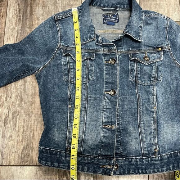 Lucky Brand Pixie Denim Cropped Jean Jacket Small - Picture 11 of 12
